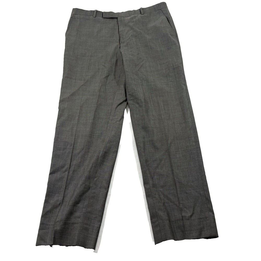 Band of Outsiders Mens Gray Wool Trousers Dress Pants Sz 4 (34?) USA Altered